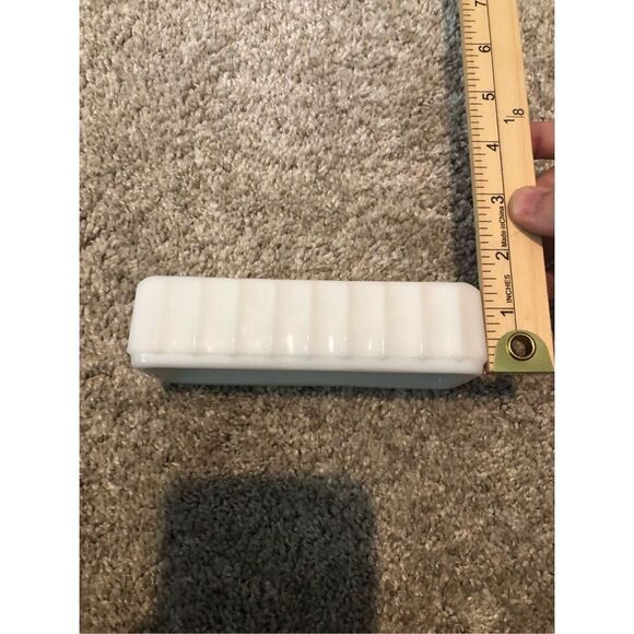 🌼5for$25🌼Creamy Mill White Grape Design Butter Dish Cover - Picture 7 of 7